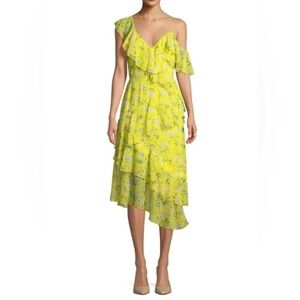 Alice + Olivia Olympia Yellow Floral Dress